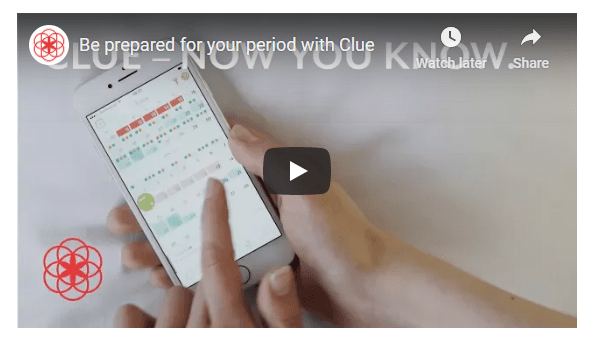 Clue Demo - be prepared for your period